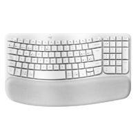 TECLADO LOGITECH WAVE KYES BLANCO INALAMBRICO ERGONOMICO EASY-SWITCH B