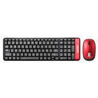 KIT DE TECLADO Y MOUSE INALAMBRICO MULTIMEDIA BROBOTIX ROJO