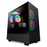 GABINETE NZXT H5 FLOW RGB /NEGRO/CON VENTANA/MIDI-TOWER/MICRO-ATX/RGB/