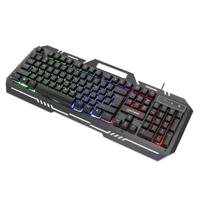 TECLADO GAMING LED , MANHATTAN , 180610 ,CON PANEL METALICO PARA CELUL