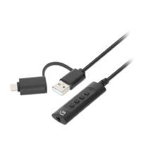 CONVERTIDOR USB, MANHATTAN,153560, 2.0  USB-C A TARJETA SONIDO 3.5 MM,
