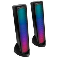 BOCINAS INALAMBRICAS BLUETOOTH LUZ RGB CONECTOR USB SONIDO ESTEREO 2.0