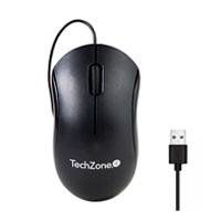MOUSE ALAMBRICO TECHZONE TZACMOA01 1200 DPI 1.5 MTRS NEGRO