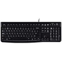 TECLADO LOGITECH K120 NEGRO ALAMBRICO USB PC  WINDOWS RESISTENTE A DER