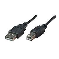 CABLE USB,MANHATTAN,374507, V2.0 A-B 0.5M, NEGRO
