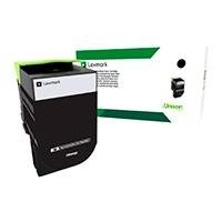 TONER LASER LEXMARK 70C80K0 NEGRO, RENDIMIENTO ESTANDAR HASTA 1000 PAG