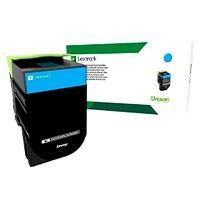 TONER LASER LEXMARK 80C8SC0 CYAN, RENDIMIENTO ESTANDAR HASTA 2,000 PAG