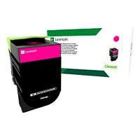 TONER LEXMARK 70C80M0 MAGENTA, RENDIMIENTO ESTANDAR 1000 PAGINAS, PARA