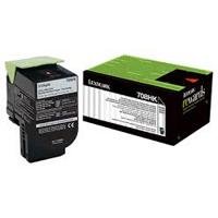 TONER LASER LEXMARK 70C8HK0 NEGRO, ALTO RENDIMIENTO HASTA 4,000 PAGINA