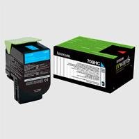 TONER LASER LEXMARK, COLOR CYAN , ALTO RENDIMIENTO , 70C8HC0 , HASTA 3