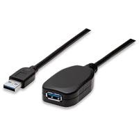 CABLE USB,MANHATTAN,150712, V3.0 EXT. ACTIVA 5M NEGRO