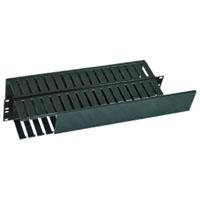 ORGANIZADOR DE CABLES NORTH SYSTEM 1 U.R. DOBLE HORIZONTAL 19 PULGADAS