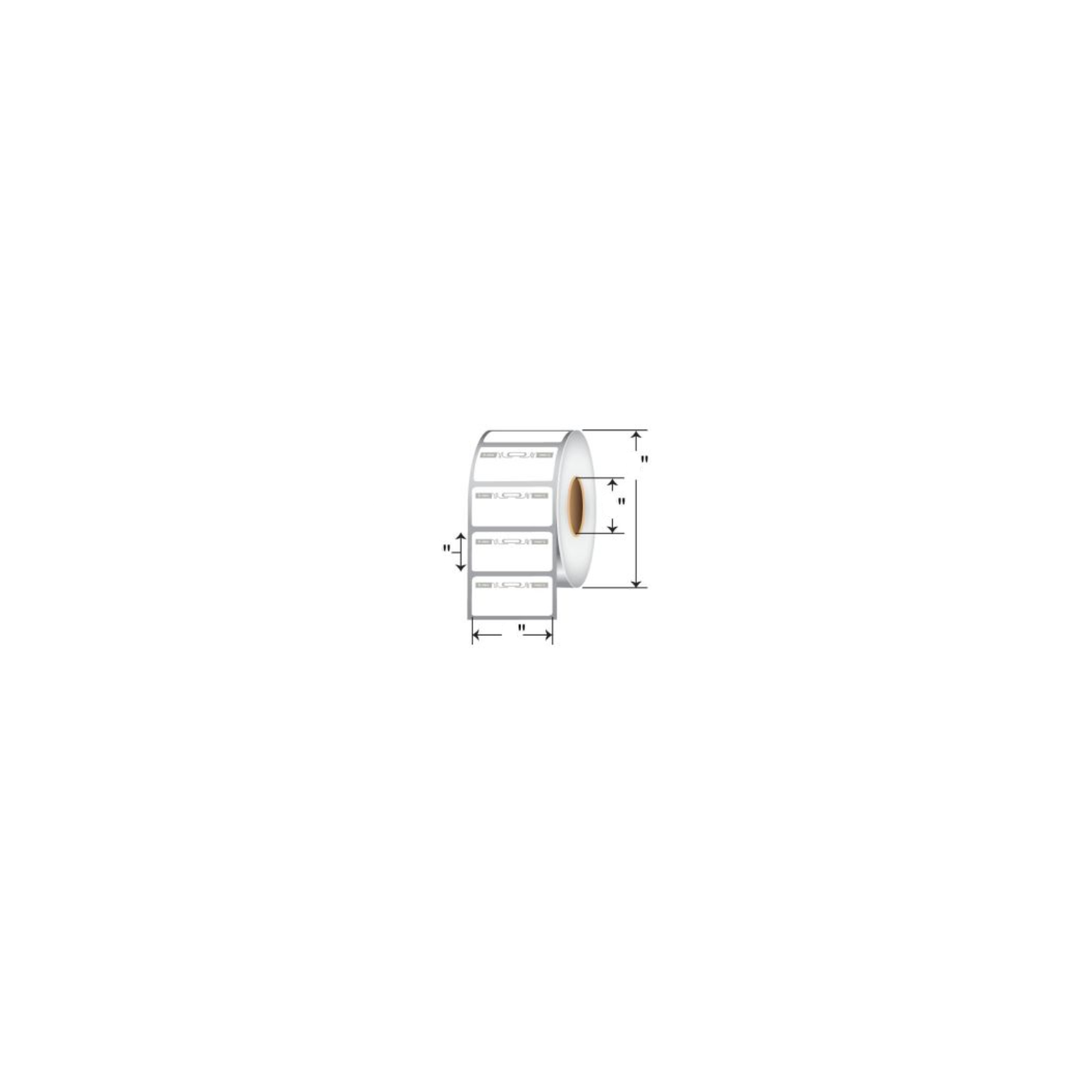 Rollo Etiqueta, Papel, 4x2in (101.6×50.8mm); DT, Z-Perform 2000D, Recu