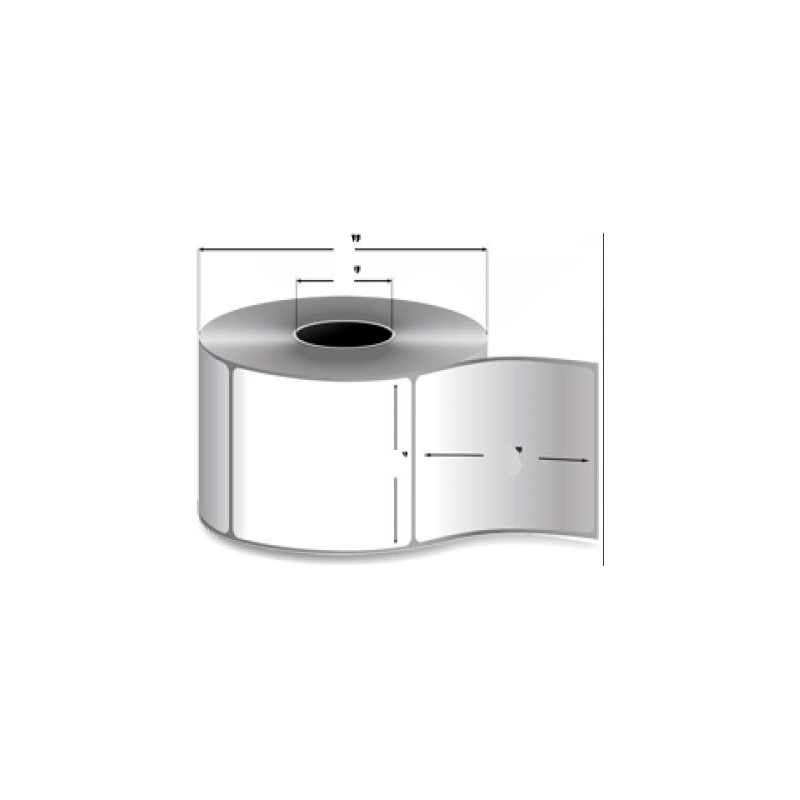 Rollo Etiqueta, Papel, 4x6in (101.6×152.4mm); DT, Z-Perform 1000D, Sin